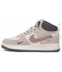 Nike Air Force 1 Mid Grey White Pink - 283