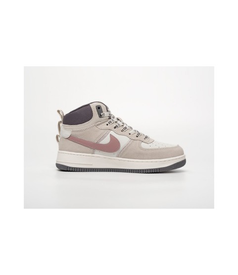 Nike Air Force 1 Mid Grey White Pink - 283