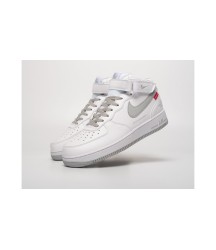 Nike Air Force 1 Mid x Supreme x The North Face White Grey - 286