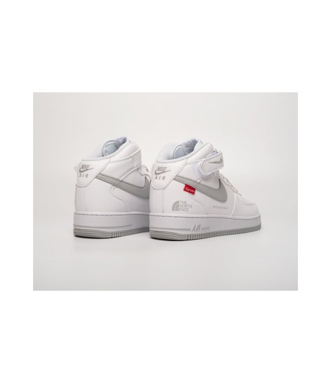 Nike Air Force 1 Mid x Supreme x The North Face White Grey - 286