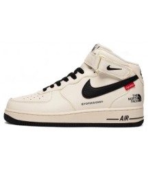 Nike Air Force 1 Mid x Supreme x The North Face White Black - 287