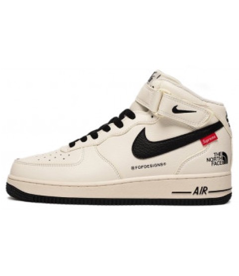 Nike Air Force 1 Mid x Supreme x The North Face White Black - 287