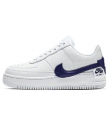 Кроссовки Nike Air Force 1 Low Jester белые с синим - 291