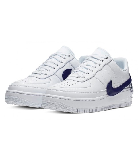 Кроссовки Nike Air Force 1 Low Jester белые с синим - 291
