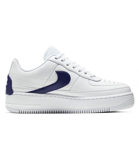 Кроссовки Nike Air Force 1 Low Jester белые с синим - 291