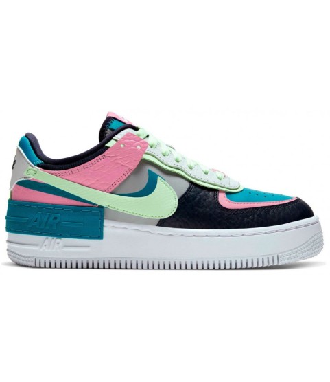 Nike Air Force 1 Low Shadow Barely Volt Oracle Aqua - 293