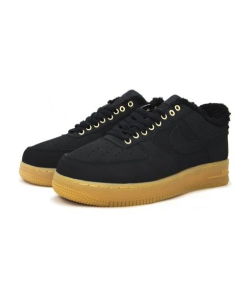 Зимние Nike Air Force 1 Low черные - 297