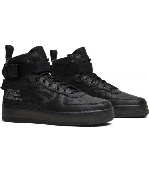 Nike кроссовки Air Force Middle SF AF1 Black - 311