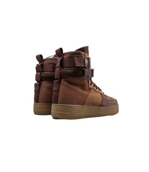 Nike Air Force High SF AF1 Dark Russet Pueblo Brown - 314