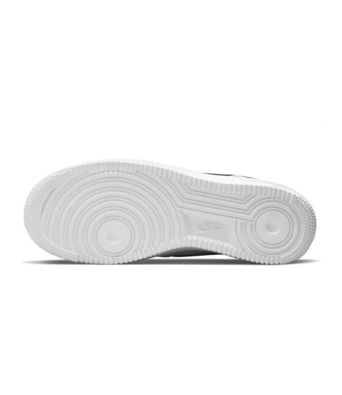 Nike Air Force 1 Low 07 Essential White Black Gold Mini Swoosh - 324