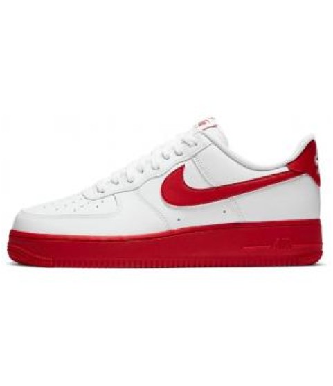 Nike Air Force 1 Low White Red Sole - 334