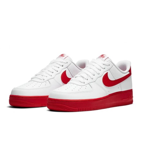 Nike Air Force 1 Low White Red Sole - 334