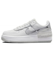 Кроссовки Nike Air Force 1 Shadow White Metallic Silver - 343