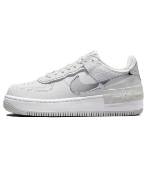 Кроссовки Nike Air Force 1 Shadow White Metallic Silver - 343