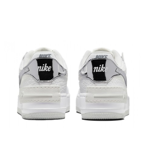 Кроссовки Nike Air Force 1 Shadow White Metallic Silver - 343