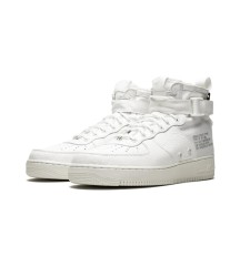 Nike Air Force Middle SF AF1 Triple Ivory - 349