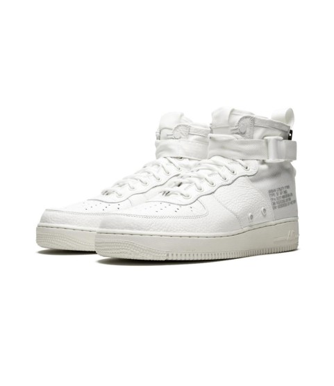 Nike Air Force Middle SF AF1 Triple Ivory - 349