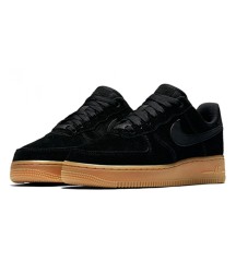 Кроссовки Nike Air Force замшевые черные - 360