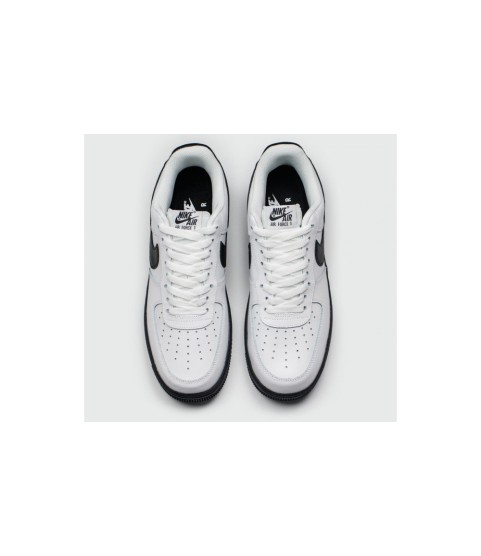 Nike Air Force 1 Low White Black Swoosh - 37