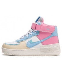 Nike Air Force 1 Shadow High Winter Blue Pink - 45