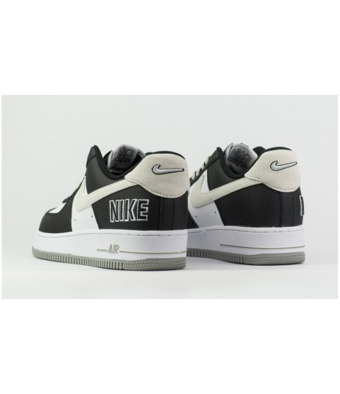 Nike Air Force 1 Low Black Grey Logo - 52