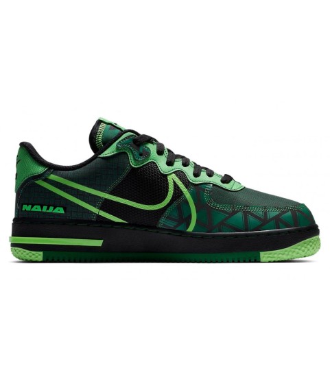 Кроссовки Nike Air Force 1 React Green Black - 55