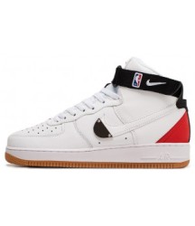 NBA x Nike Air Force 1 High White Bright Crimson - 60