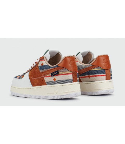 Nike Air Force 1 Low Cardigan White Brown - 61