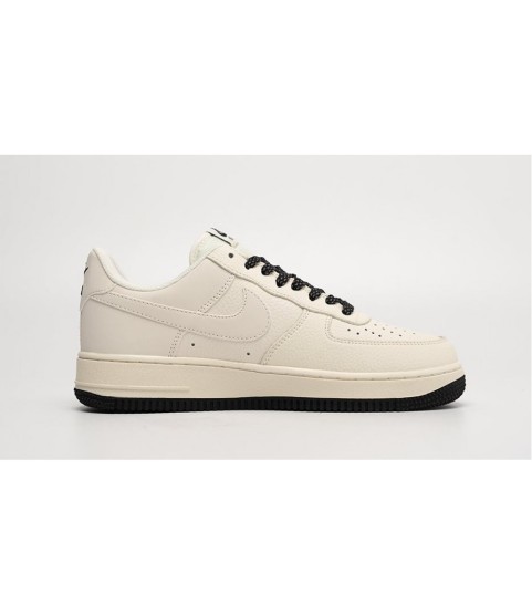 Nike Air Force 1 Low Three Hook Beige Black - 75