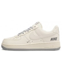 Nike Air Force 1 Low Three Hook Beige Grey - 80