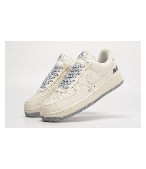 Nike Air Force 1 Low Three Hook Beige Grey - 80