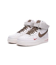 Nike Air Force 1 Mid ’07 LV8 High White Grey с мехом - 9