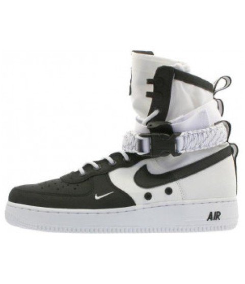 Nike кроссовки Air Force High SF AF1 Black White - 92