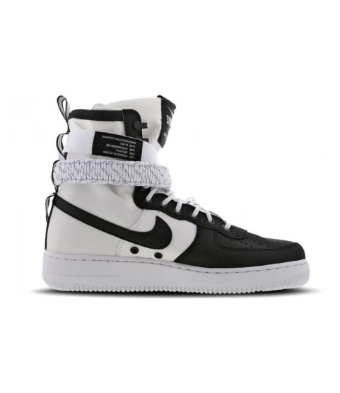 Nike кроссовки Air Force High SF AF1 Black White - 92