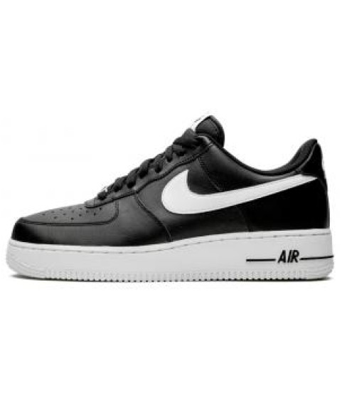 Nike Air Force 1 '07 Black White с мехом - 98