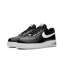 Nike Air Force 1 '07 Black White с мехом - 98