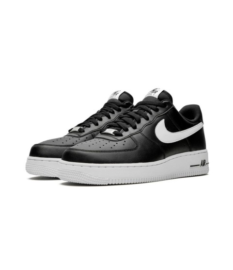 Nike Air Force 1 '07 Black White с мехом - 98