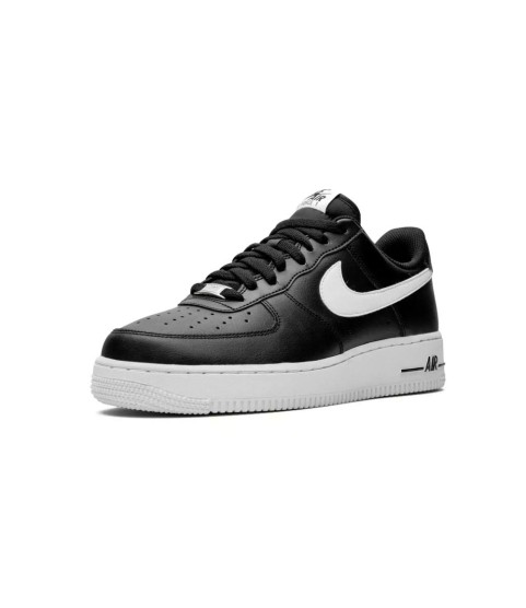Nike Air Force 1 '07 Black White с мехом - 98