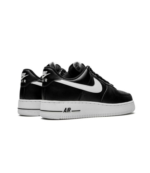 Nike Air Force 1 '07 Black White с мехом - 98