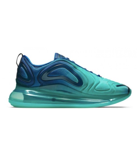 Зимние кроссовки Nike Air Max 720 бирюзовые с голубым - 393