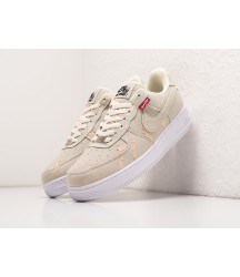 Кроссовки Levi’s x Nike Air Force 1 Low цвет Бежевый - 168