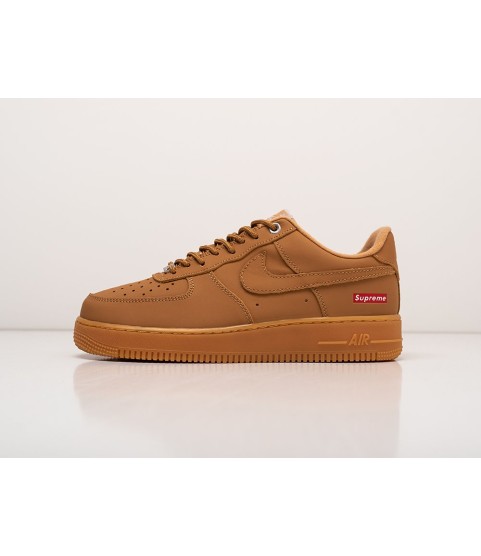 Кроссовки Supreme x Nike Air Force 1 Low цвет Бежевый - 177