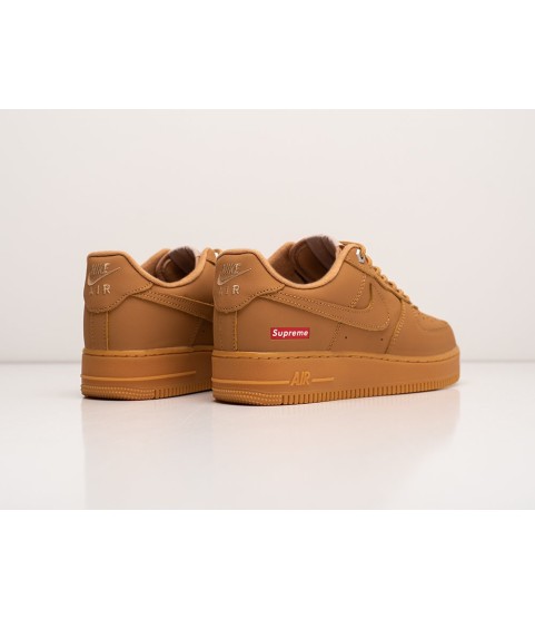 Кроссовки Supreme x Nike Air Force 1 Low цвет Бежевый - 177
