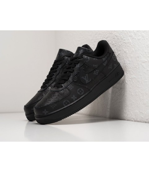 Кроссовки Louis Vuitton x Off-White х Nike Air Force 1 Low цвет Черный - 194