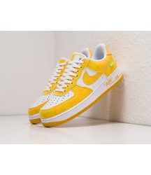 Кроссовки Louis Vuitton x Off-White х Nike Air Force 1 Low цвет Желтый - 198