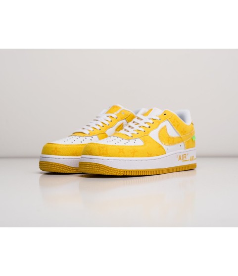 Кроссовки Louis Vuitton x Off-White х Nike Air Force 1 Low цвет Желтый - 198