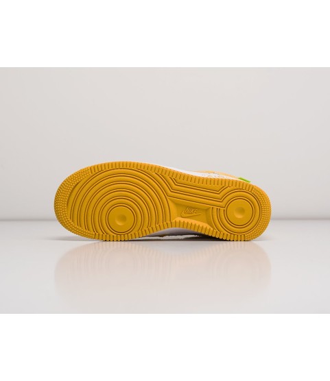 Кроссовки Louis Vuitton x Off-White х Nike Air Force 1 Low цвет Желтый - 198