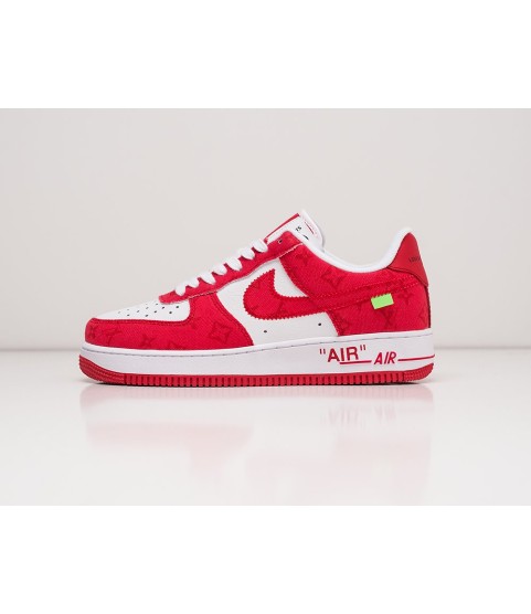 Кроссовки Louis Vuitton x Off-White х Nike Air Force 1 Low цвет Красный - 211