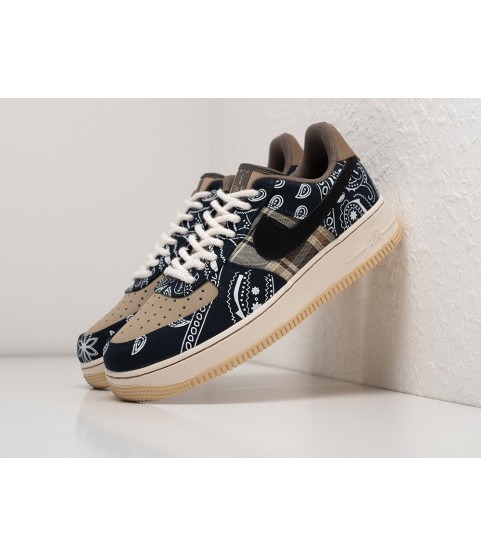 Кроссовки Travis Scott x Nike Air Force 1 Low цвет Коричневый - 212