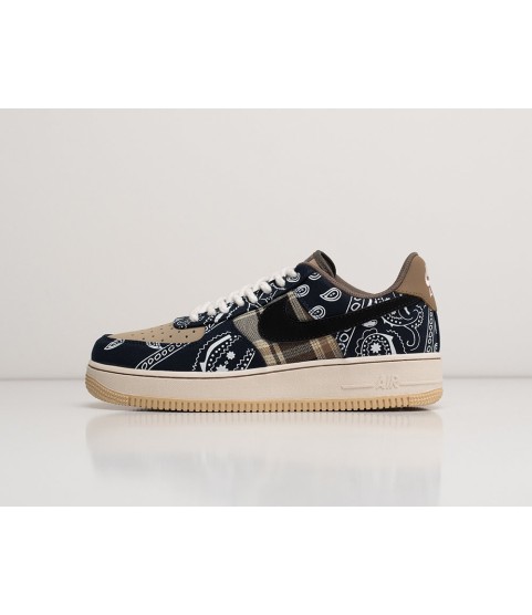 Кроссовки Travis Scott x Nike Air Force 1 Low цвет Коричневый - 212